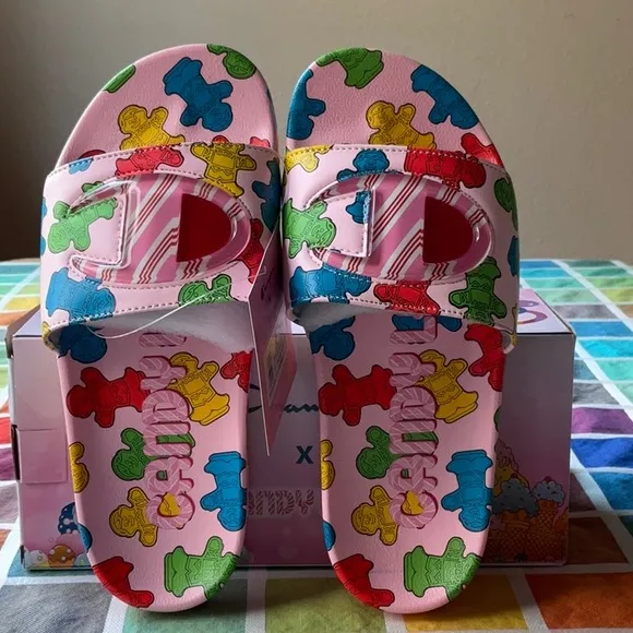 🍭🍬🍭 CHAMPION X CANDYLAND  SANDALS 🍭🍬🍭NWT 🍭🍬🍭
