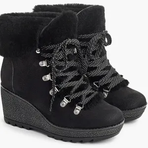 ! J.CREW $208 Nordic Wedge Boots K2901