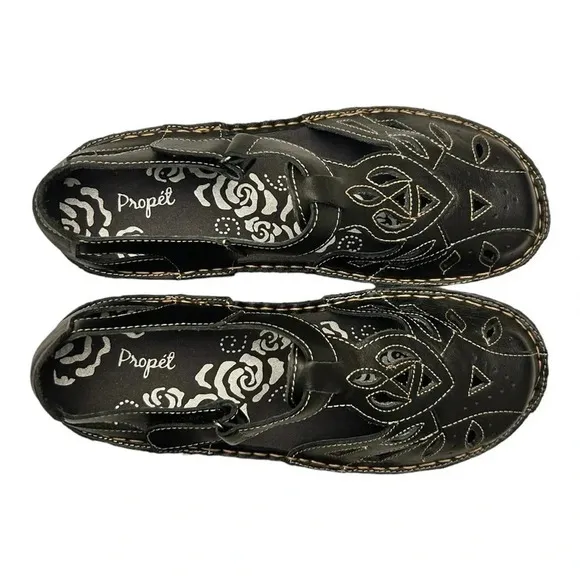 ******* SOLD ******** Propet Jenna Women's Black Leather Sandals