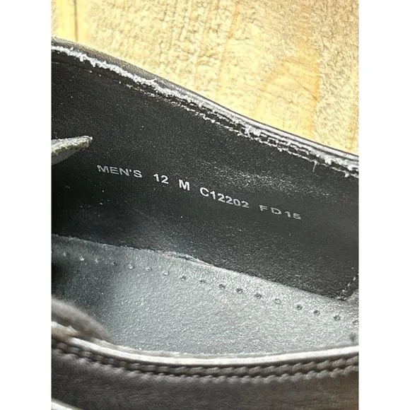 12M Cole Haan Men's Williams Cap Toe Oxford Black C12202 Dress Shoes