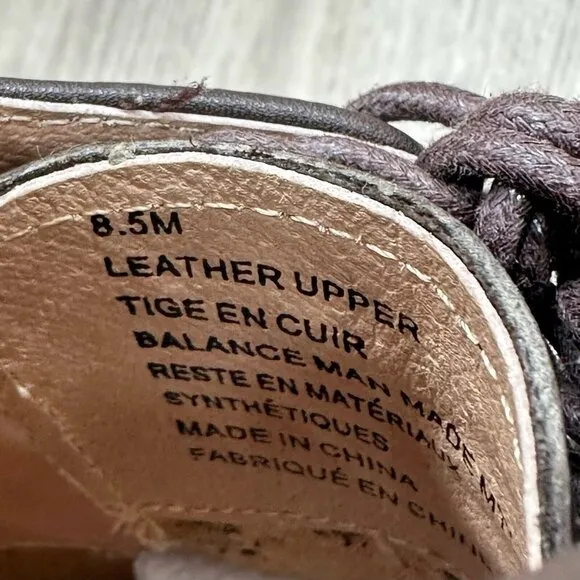 1901 Dress Shoes Mens Size 8.5M Lace Up Oxford Pebbled Leather Brown