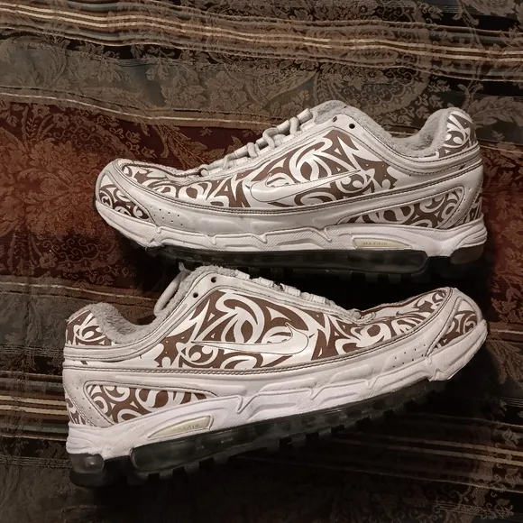 2007 Nike Air Max TL4 Premium Tribal Laser Shoes (318456-111)Preowned Men's Sz 8