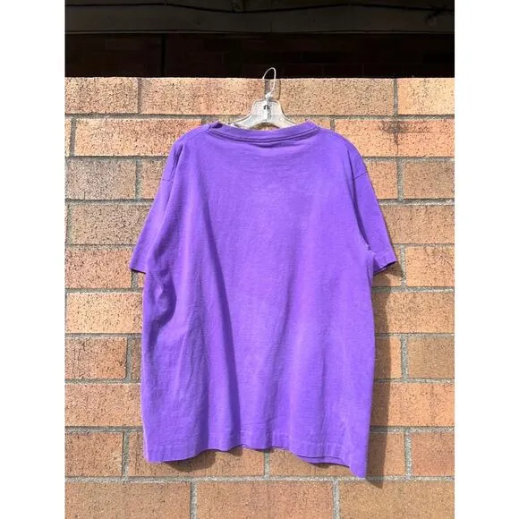 90s Tales from the Crypt Keeper Vintage HBO Halloween TV Promo Tee Shirt Purple