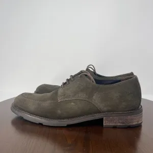 Adam Derick To Boot New York Oxford Shoes Men's Size 10 Green Suede Toe Lace Up