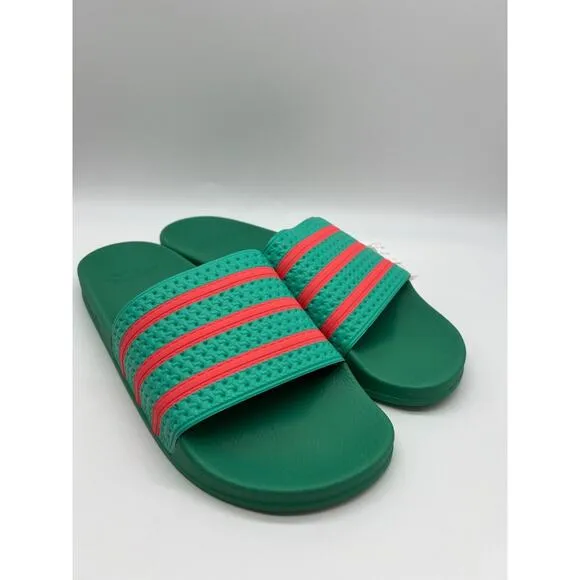 Adidas Adilette Slides Sandals Hi-Res Green Semi Turbo GY3735 Men's Size 12📦