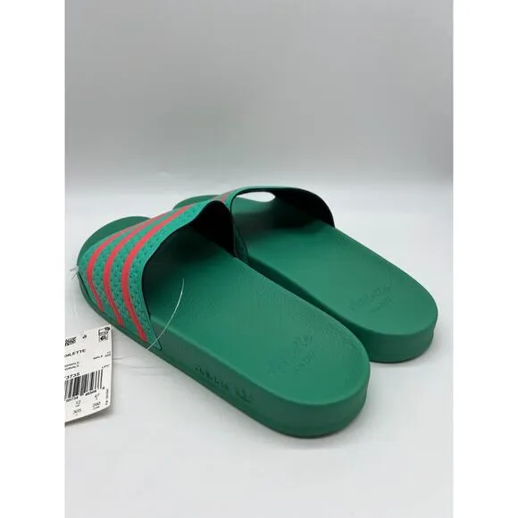 Adidas Adilette Slides Sandals Hi-Res Green Semi Turbo GY3735 Men's Size 12📦