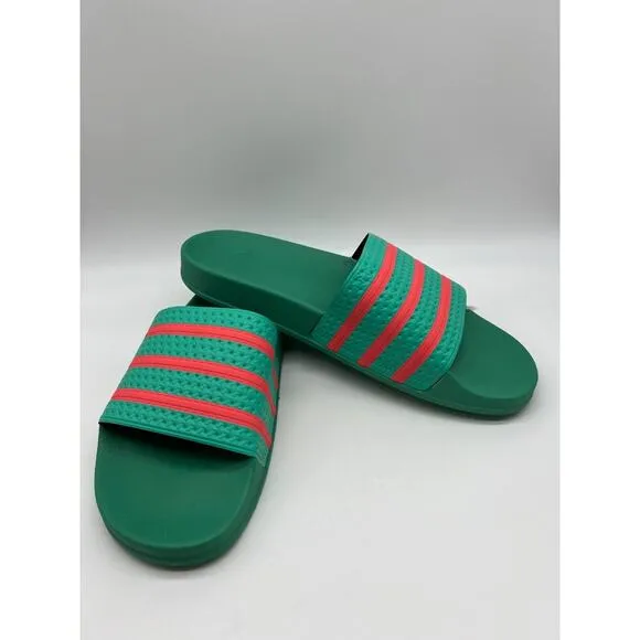 Adidas Adilette Slides Sandals Hi-Res Green Semi Turbo GY3735 Men's Size 12📦