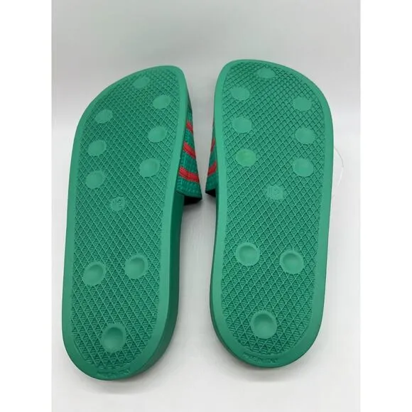Adidas Adilette Slides Sandals Hi-Res Green Semi Turbo GY3735 Men's Size 12📦