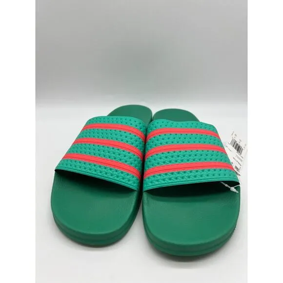 Adidas Adilette Slides Sandals Hi-Res Green Semi Turbo GY3735 Men's Size 12📦