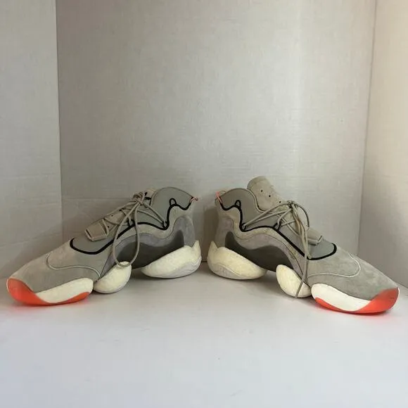 Adidas Crazy BYW SANKZ Gray Sesame Men's Basketball Shoes Sneakers Size 11.5