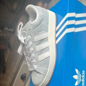 Adidas Gray Blue Sneakers Classic Design
