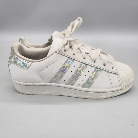 Adidas Holographic Superstar’s Sneakers Size 4 Youth Shoes