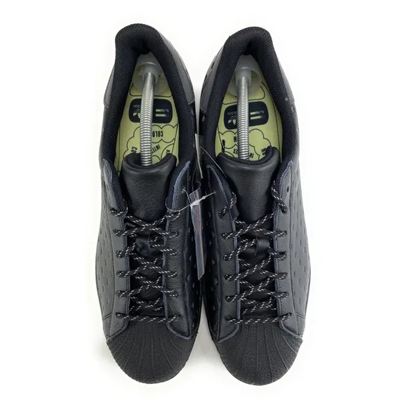 Adidas Men's Pharrell X Superstar Triple Black Shoes GY4981 Sizes 8 - 12.5 M