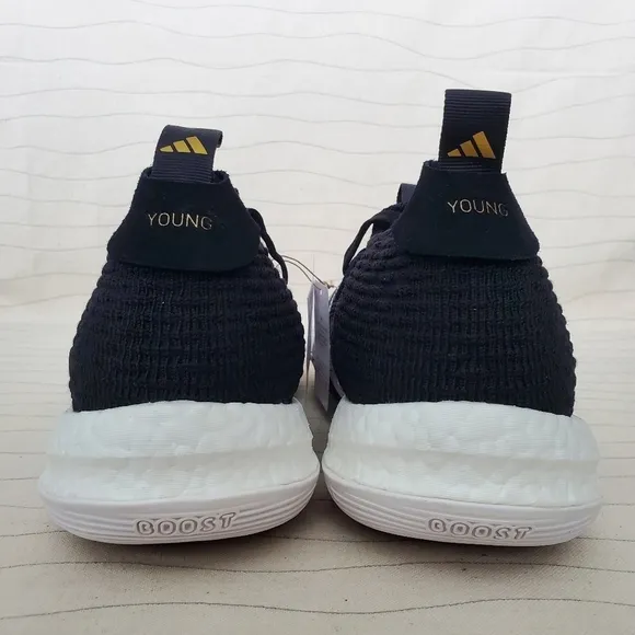 Adidas Mens Trae Young 2 Boost Black White Basketball Shoes Sneakers H0647 Sz 10