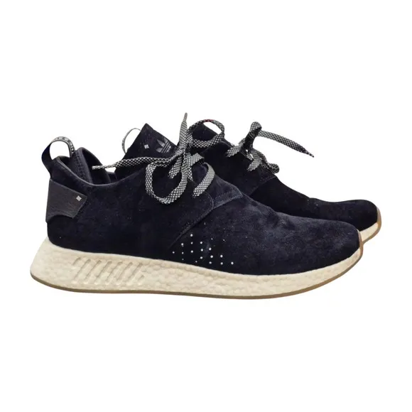adidas Originals NMD C2 Black Suede 2017 Athletic Shoes Sneakers Men's 13