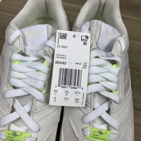 Adidas Originals ZX 4000 Mens Casual Shoes Off White