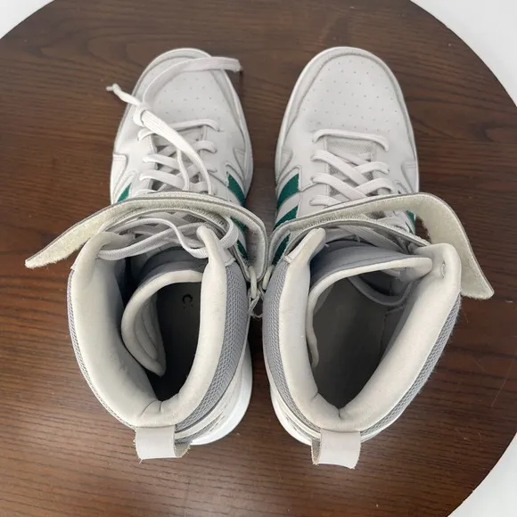 Adidas Postmove Shoes Men's 10.5 White Green Athletic Mid Top Sneakers GZ1339
