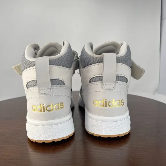 Adidas Postmove Shoes Men's 10.5 White Green Athletic Mid Top Sneakers GZ1339