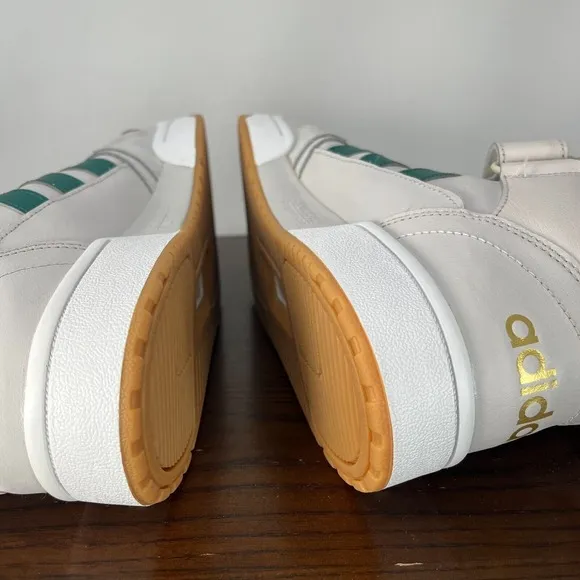 Adidas Postmove Shoes Men's 10.5 White Green Athletic Mid Top Sneakers GZ1339