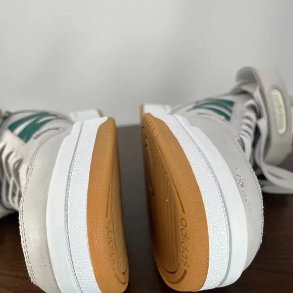 Adidas Postmove Shoes Men's 10.5 White Green Athletic Mid Top Sneakers GZ1339