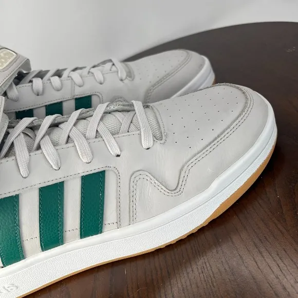 Adidas Postmove Shoes Men's 10.5 White Green Athletic Mid Top Sneakers GZ1339