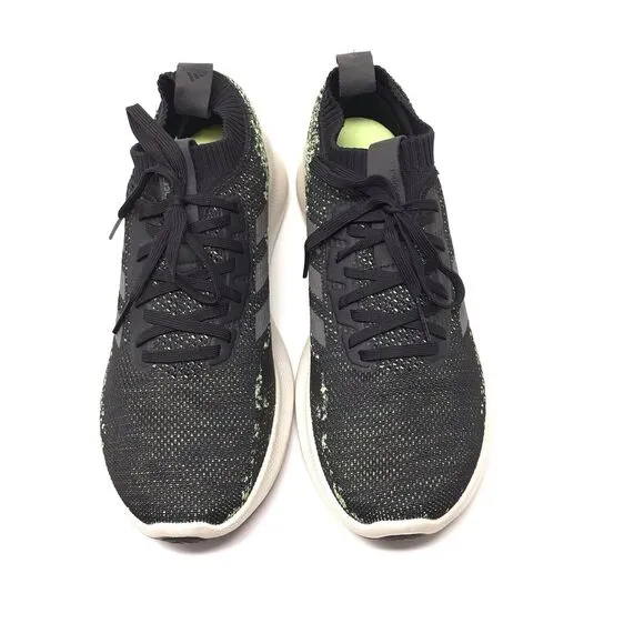 Adidas Purebounce  Mens Sneakers Black Green Mesh Running Shoes F36686 Size 12