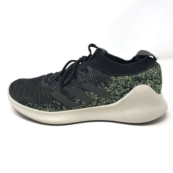 Adidas Purebounce  Mens Sneakers Black Green Mesh Running Shoes F36686 Size 12