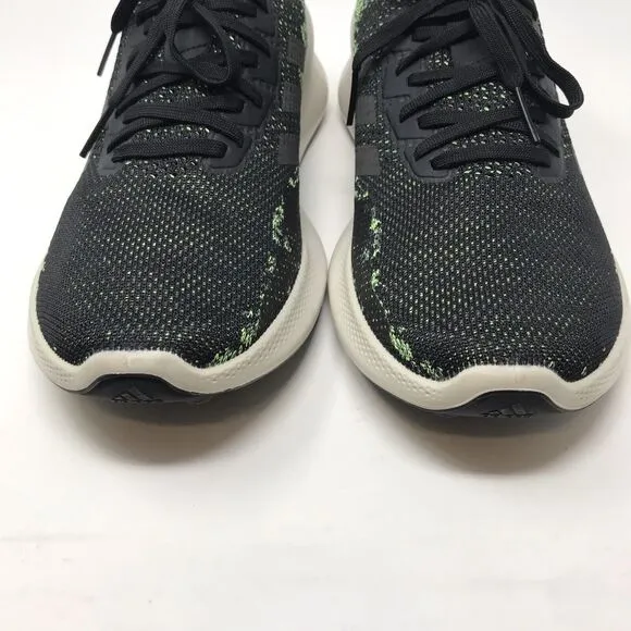 Adidas Purebounce  Mens Sneakers Black Green Mesh Running Shoes F36686 Size 12