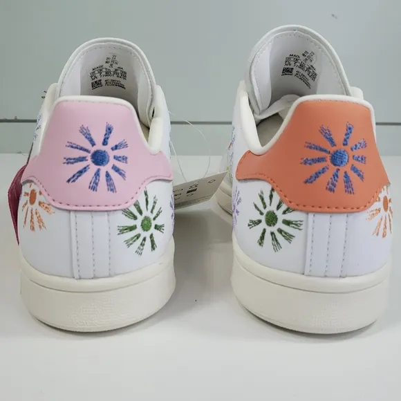 Adidas Stan Smith Pride Love Unites GW2417 White Flowers Casual Sneakers
