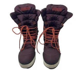 Adidas Stella McCartney navigator 2 burgundy winter snow boots size 8.5
