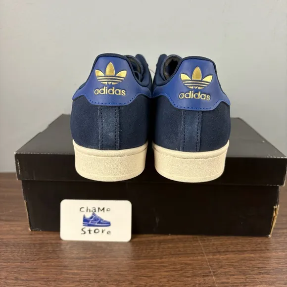 Adidas Superstar ADV Royal Blue Gold Sneakers Shoes ID3365 Men’s Size