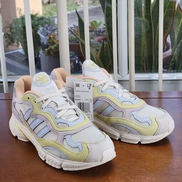 adidas Temper Run Pride Shoes EG1077 Off White Size 9 Men's Sneakers
