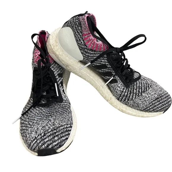 Adidas Ultra Boost Women's 8.5 Pink Breast Cancer Ribbon Knit Shoes