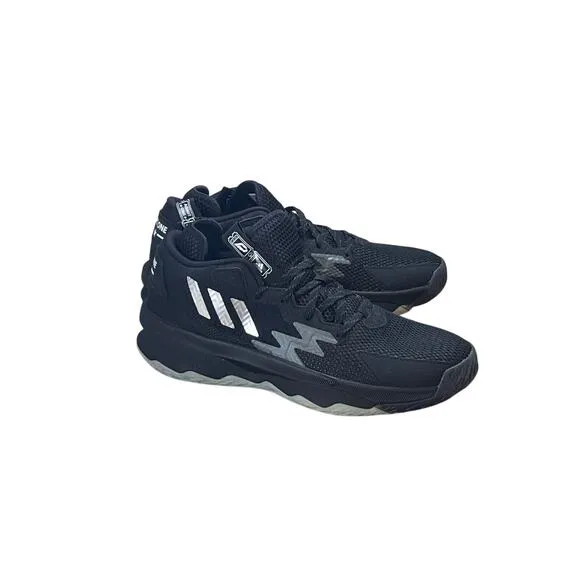 adidas Unisex Adult Dame 8 Basketball Shoe Black/Silver/Grey Men 8 Wmn 9 GY6461