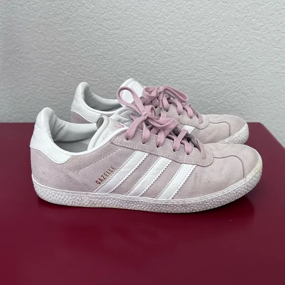 Adidas Women's Gazelle Pink Suede Athletic Running Shoes Sneakers Size 4.5 US