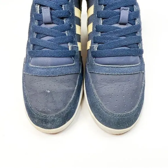 Adidas NEO Navy Blue Wedge Sneakers Women’s 6.5 – Retro High-Top Hidden Heel