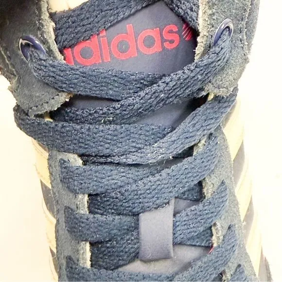 Adidas NEO Navy Blue Wedge Sneakers Women’s 6.5 – Retro High-Top Hidden Heel