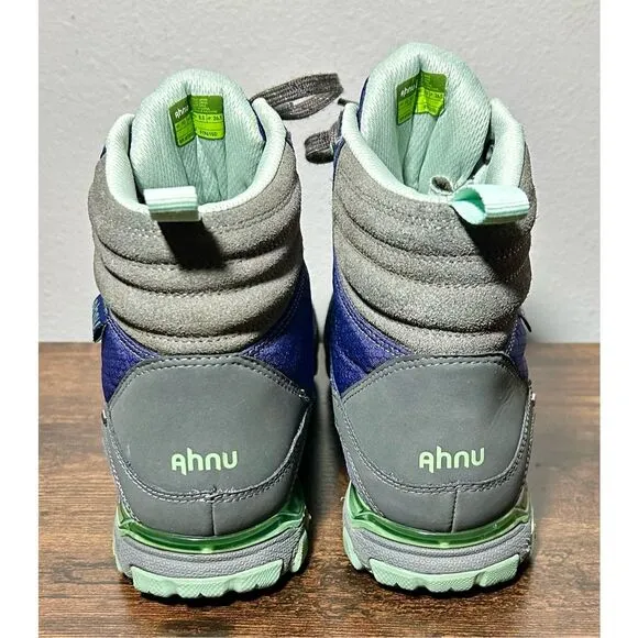 Ahnu Sugarpine Women’s Size 10 Purple Waterproof Vibram Athletic Hiking Boots