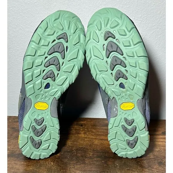 Ahnu Sugarpine Women’s Size 10 Purple Waterproof Vibram Athletic Hiking Boots