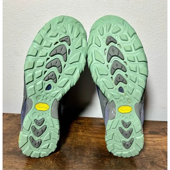 Ahnu Sugarpine Women’s Size 10 Purple Waterproof Vibram Athletic Hiking Boots