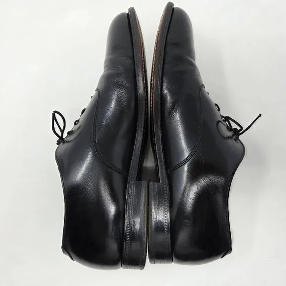 ALDEN 932 PLAIN TOE BALMORAL OXFORD DRESS SHOES BLACK CALF MENS SIZE 8.5 B/D