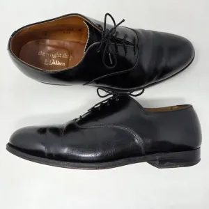 ALDEN 932 PLAIN TOE BALMORAL OXFORD DRESS SHOES BLACK CALF MENS SIZE 8.5 B/D