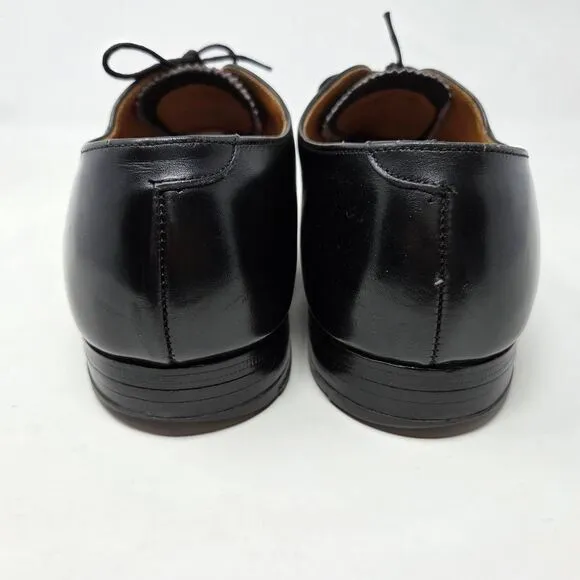 ALDEN 932 PLAIN TOE BALMORAL OXFORD DRESS SHOES BLACK CALF MENS SIZE 8.5 B/D