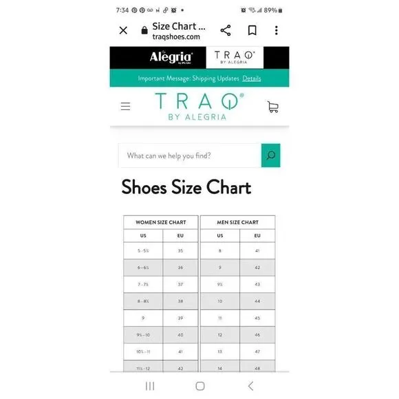 Alegria TRAQ Athletic Walking Shoes Women's Size 39