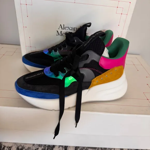 Alexander McQueen Multicolor Oversized Sneakers Size 7