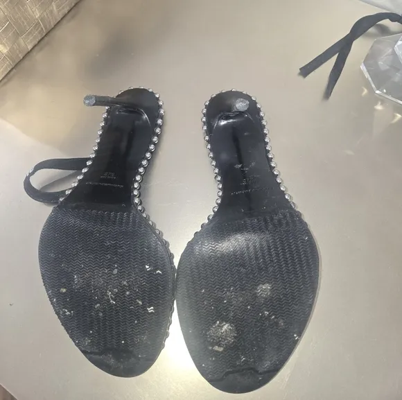 Alexander Wang Black Stiletto Sandals