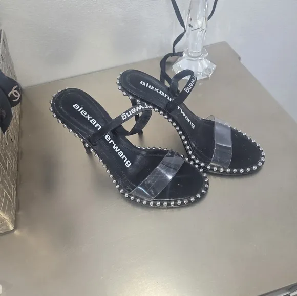 Alexander Wang Black Stiletto Sandals