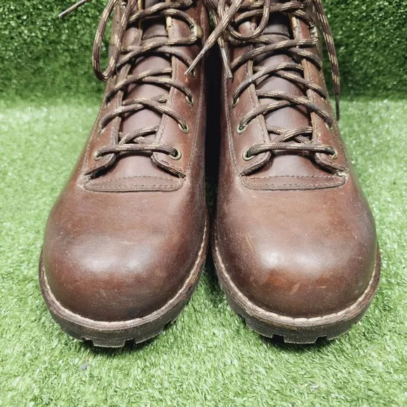 Alico Brown Leather Italy Made Hiking Mountaineering Ankle Boots Mens‎ Size 13