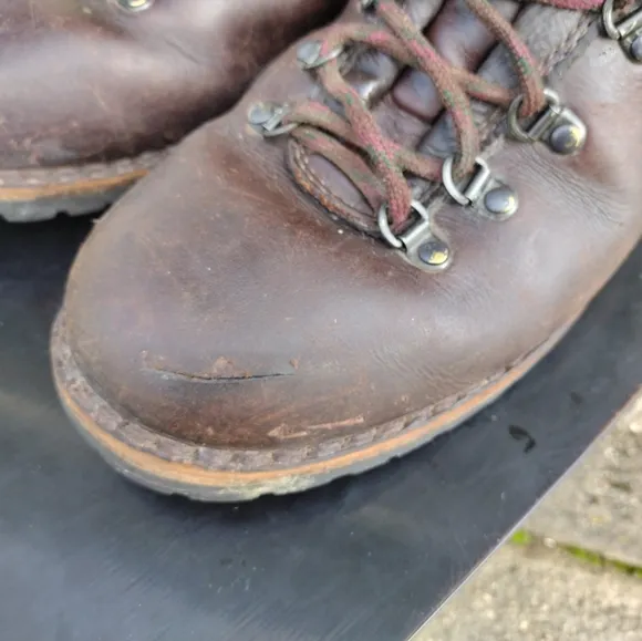 ALICO SUMMITT Men's Size 10.5 Leather Boots Made in Italy. Hiking Mountaineering