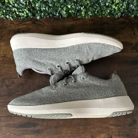 Allbirds Wool Runners Athletic Running Shoes Green Men Size 11 Sneakers